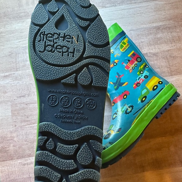 Stephen Joseph  Boys Rain Boot Cars Print - Picture 3 of 3